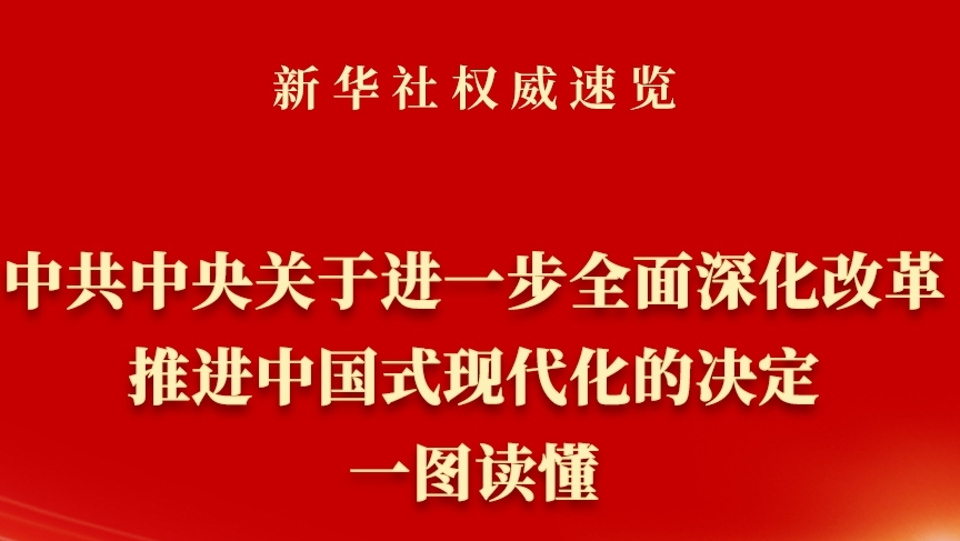 《中共中央關(guān)于進(jìn)一步全面深化改革、推進(jìn)中國(guó)式現(xiàn)代化的決定》一圖讀懂